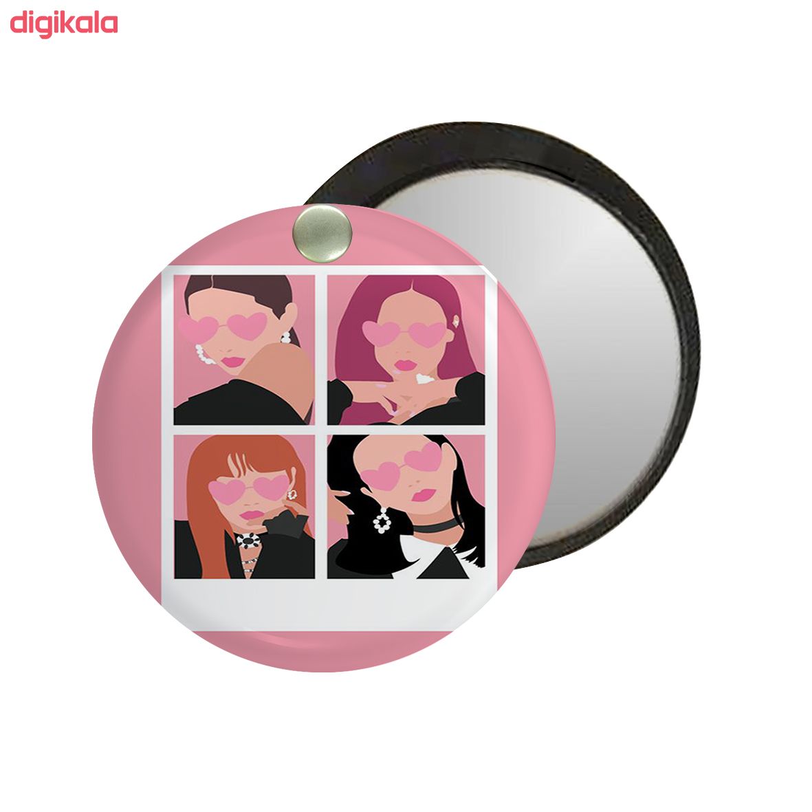 آینه جیبی طرح black pink مدل ai496 main 1 2