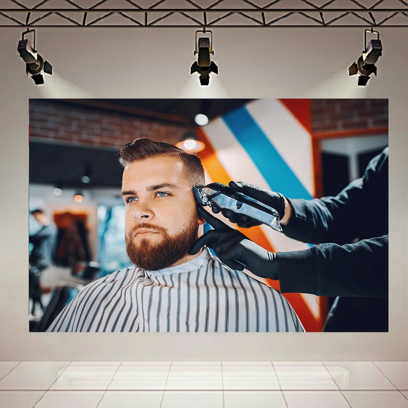 پوستر بک لایت طرح آرایشگاه مردانه کد AR31251