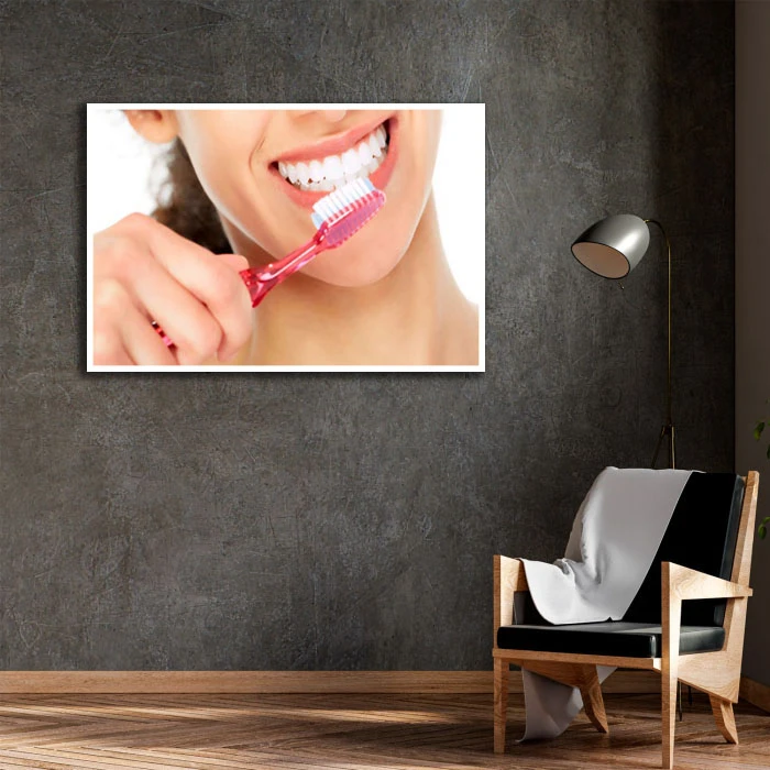 تابلو بکلیت طرح دندانپزشکی مدل W-D2194 فریم سفید