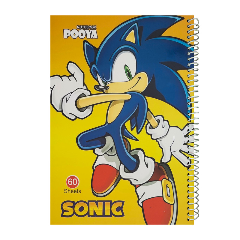 دفتر 60 برگ پویا طرح SONIC