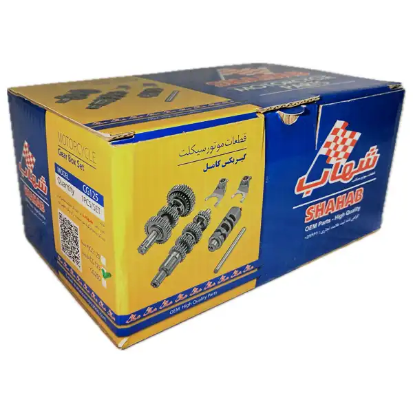 گیربکس موتور سیکلت شهاب مدل 4 دنده مناسب برای هوندا CG125 بسته 6 عددی