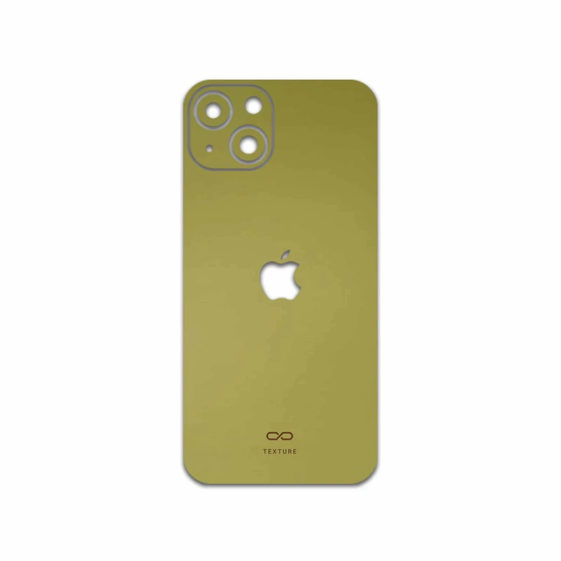 برچسب پوششی ماهوت مدل Matte-Gold مناسب برای گوشی موبایل اپل iPhone 13