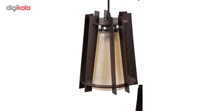 لوستر و چراغ آویز 3 شعله سهیل مدل هرمی