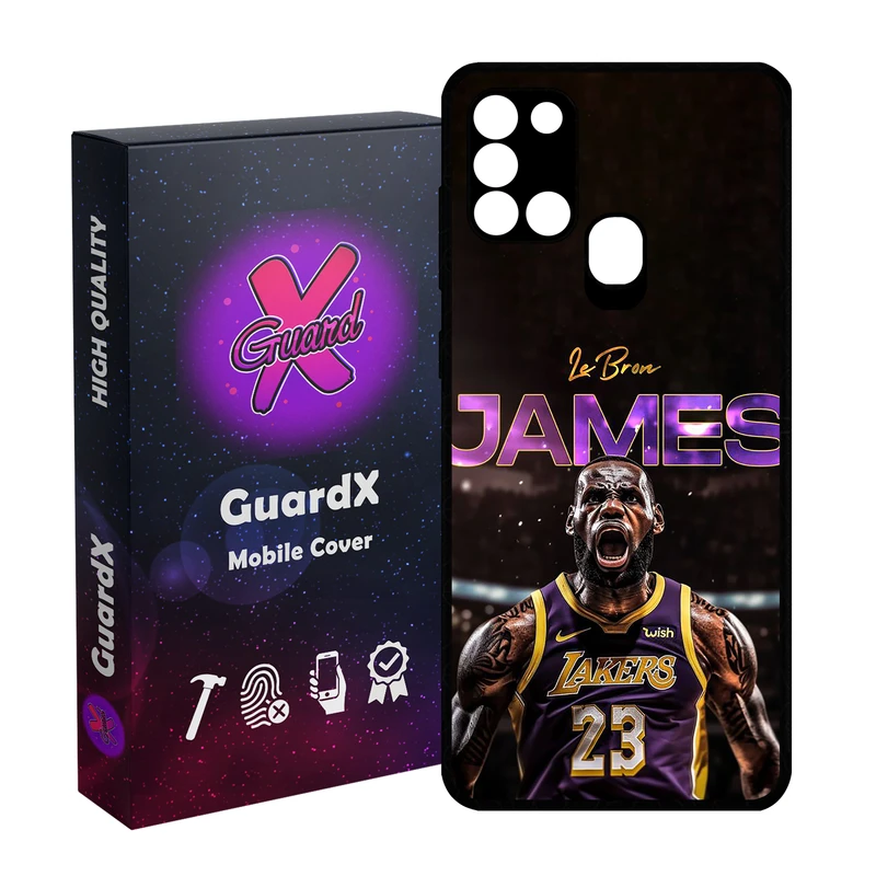 کاور گارد ایکس طرح Lebron James مدل 10715 مناسب برای گوشی موبایل سامسونگ Galaxy A21s