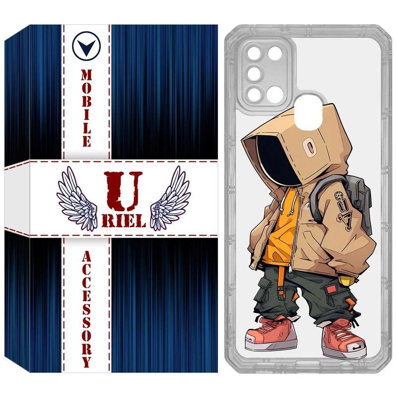 کاور یوریل مدل Clear کد 39 طرح پسر مناسب برای گوشی موبایل سامسونگ Galaxy A21S