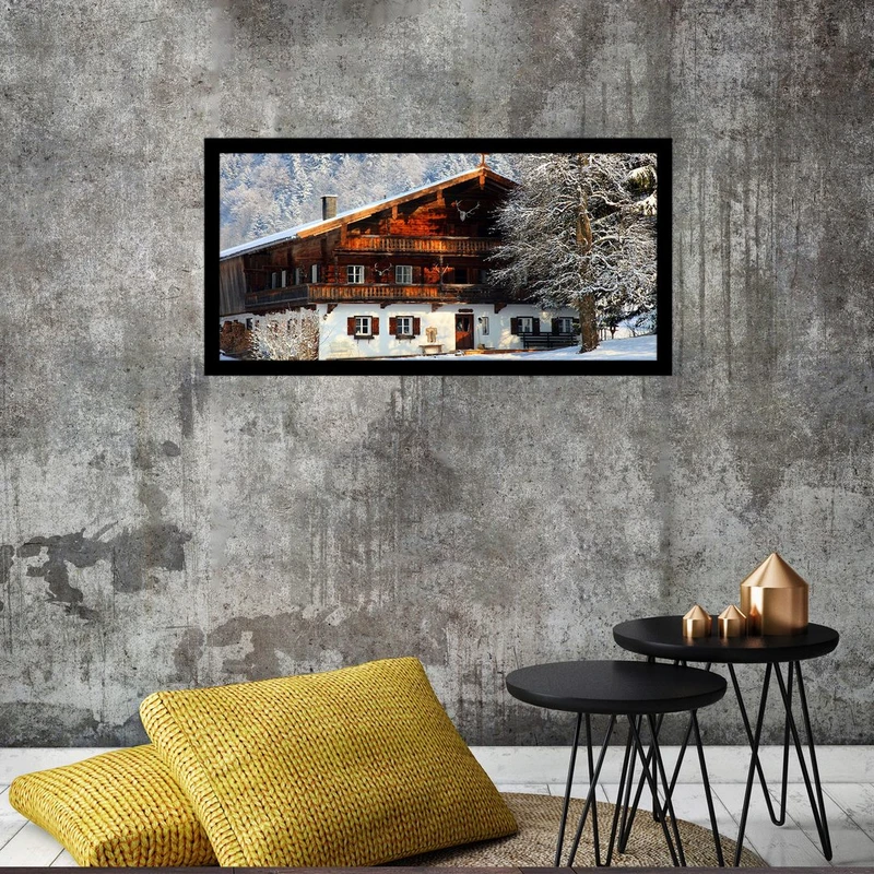 تابلو بکلیت طرح کلبه چوبی مدل B-S2992