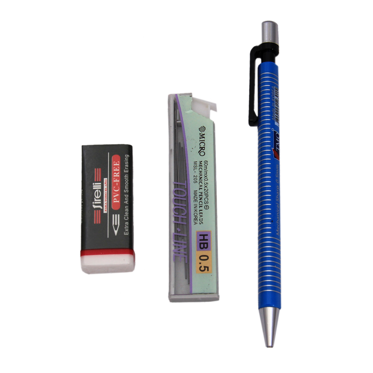 بسته مداد نوکی و نوک و مداد پاک کن کد dmf1