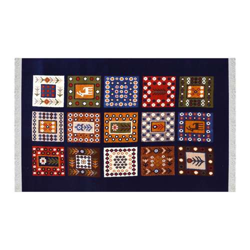 فرش ماشینی کویر طرح شاهسون مدل MT-KP329