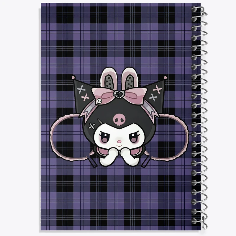 دفتر مشق 100 برگ خندالو طرح کرومی (Kuromi) کد N4198