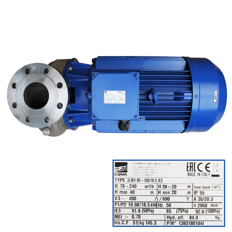 الکترو پمپ سانتریفیوژ ابارا مدل3LM/180-160