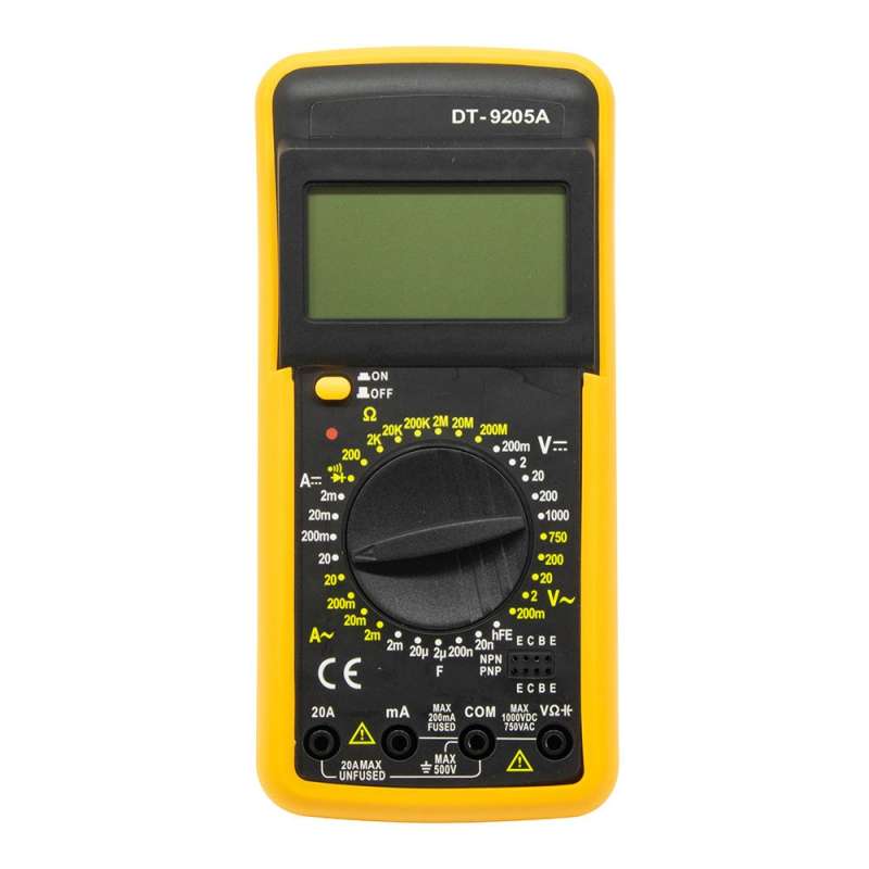 مولتی متر دیجیتال مدل DT-9205A مولتی متر دیجیتال مدل DT-9205A