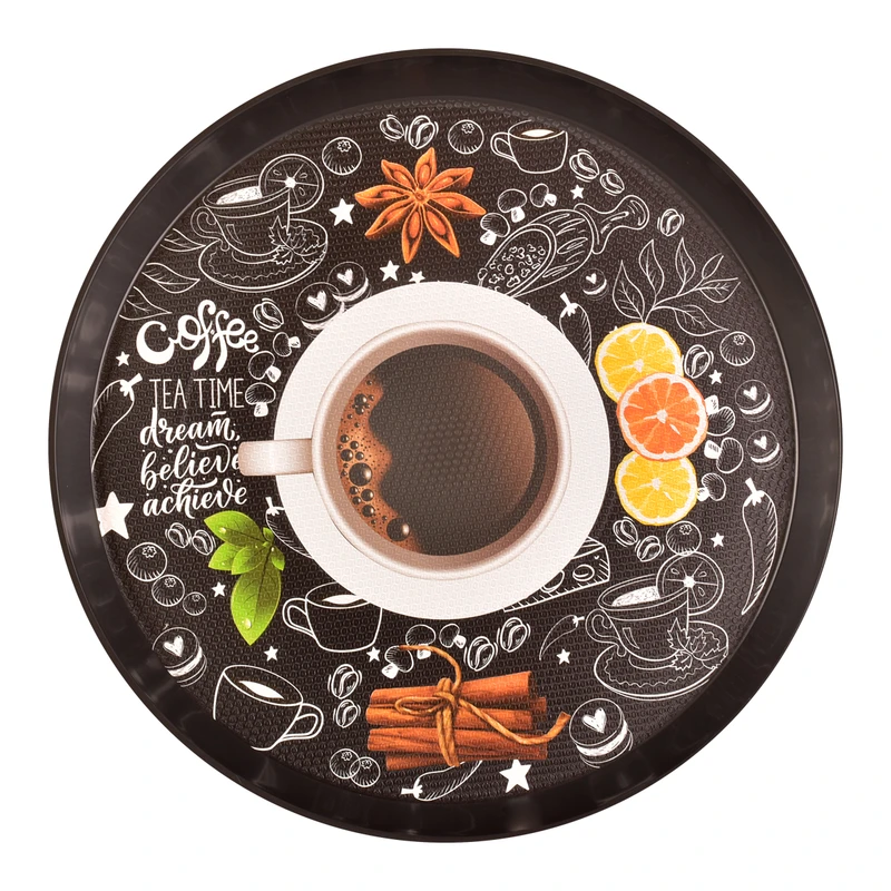 سینی بدون دسته مهروز مدل 6004 coffee سایز 40×40 سانتی متر