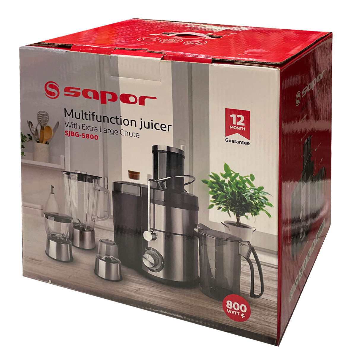 آبميوه گيري 4 كاره ساپر مدل SJBG-5800