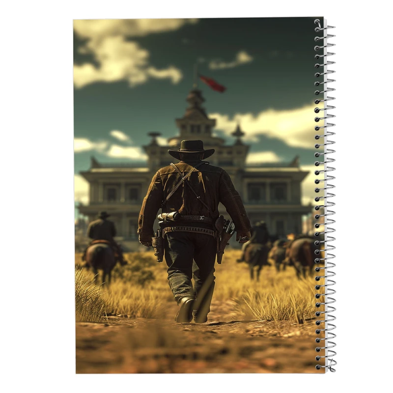 دفتر ژورنال نویسی 50 برگ مدوپد مدل نقطه ای طرح رد دد red dead کد DF13496