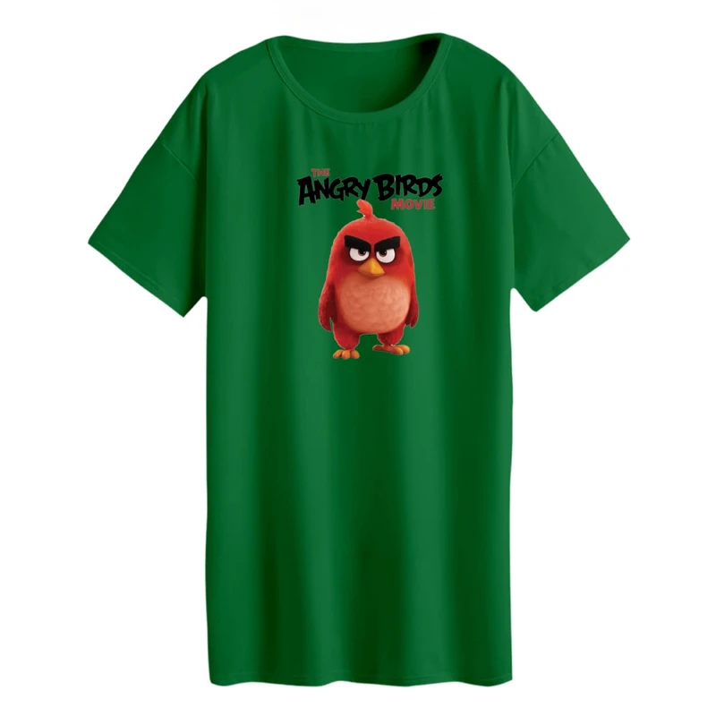 تی شرت لانگ زنانه مدل انگری بردز کد ۳