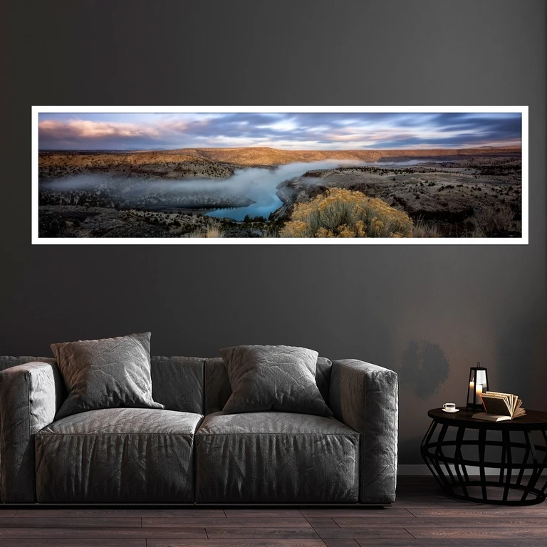 تابلو بکلیت طرح منظره کوهستان مدل کشیده W-7569