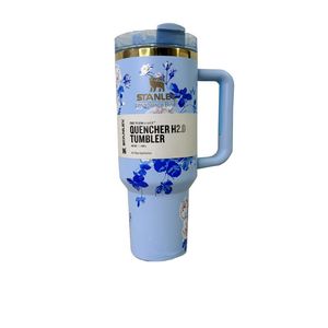 نقد و بررسی تراول ماگ مدل دسته دار گل دار کد QUENCHER H20 TUMBLER گنجایش 1.180 لیتر توسط خریداران