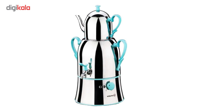 سماور برقی کرکماز مدل Nosta کد 338 به همراه ست 3 عددی اردور خوری