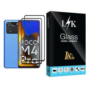 LKG LK Glass MIX002 Screen Protector For Xiaomi Poco M4 Pro Pack Of 2