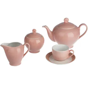 سرویس چینی 17 پارچه چای خوری چینی زرین ایران سری ایتالیا اف طرح ماربل درجه یک