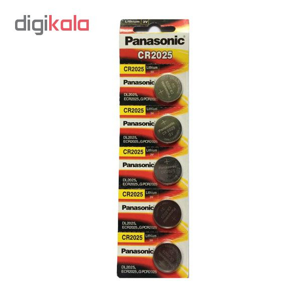 باتری سکه ای پاناسونیک مدل CR2025 بسته 5 عددی