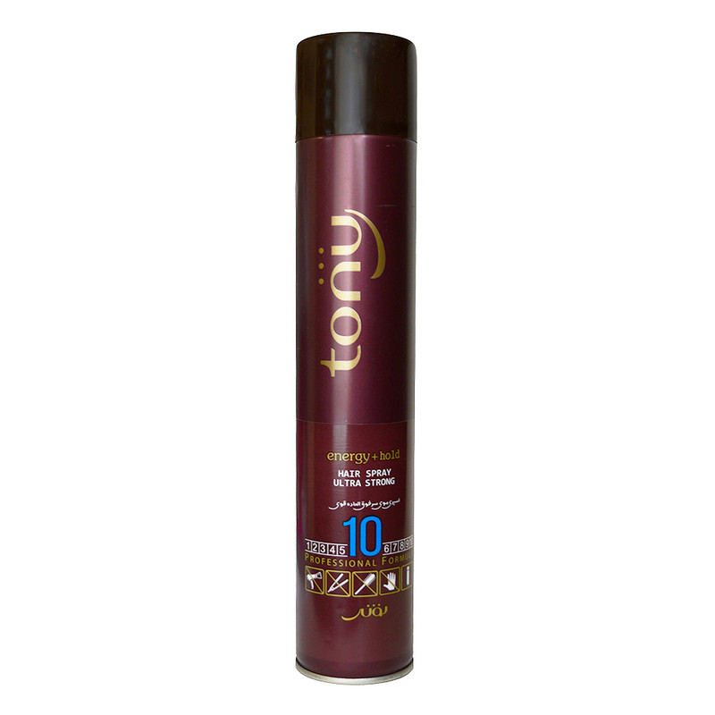 اسپری حالت دهنده مو تونی مدل Ultra Strong حجم 500 میلی لیتر