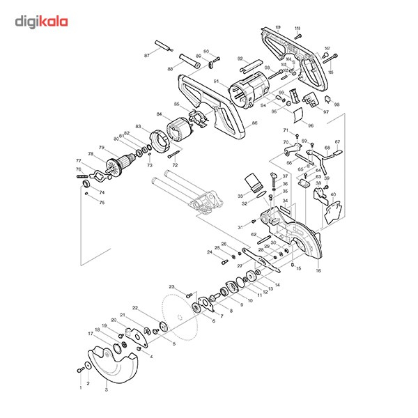 اره دیسکی فارسی بر دو طرفه ماکیتا مدل LS0714