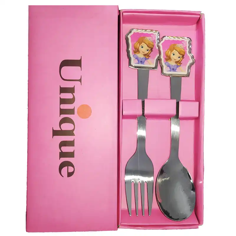ست قاشق و چنگال کودک یونیک مدل سوفیا