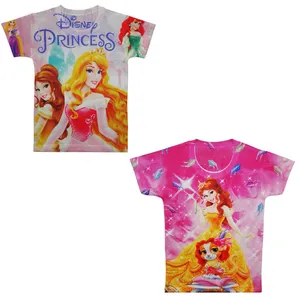 تی شرت دخترانه مدل پرنسس بل کد PBL 66 مجموعه 2 عددی