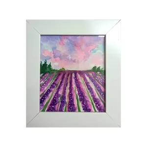 تابلو نقاشی آبرنگ طرح مزرعه در مکزیک کد 030