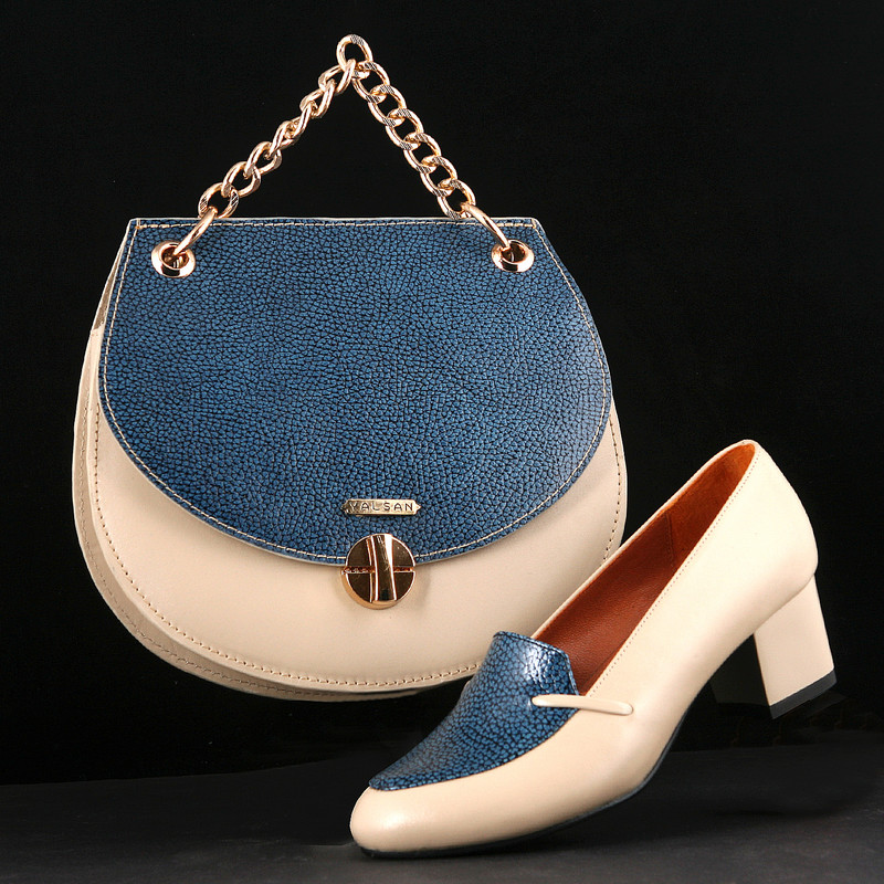 ست کیف و کفش زنانه چرم یلسان مدل دلاریس کد KELARA-SHT-927-sor