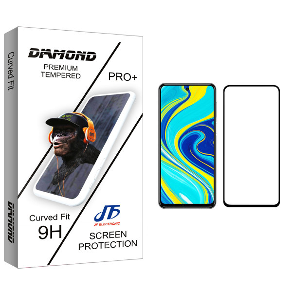 محافظ صفحه نمایش جی اف مدل Diamond glass مناسب برای گوشی موبایل شیائومی Redmi Note 9S
