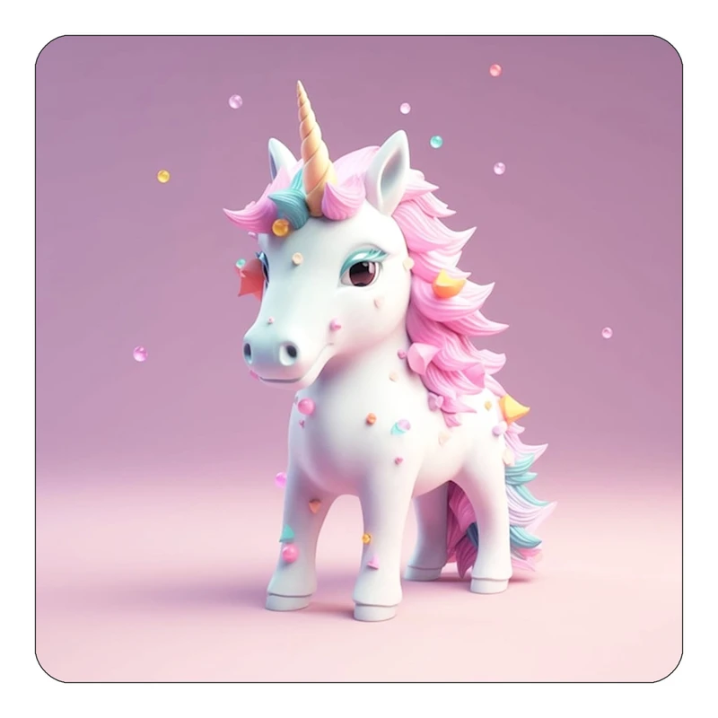 مگنت کاکتی طرح اسب تک شاخ و یونیکورن مدل mp29071