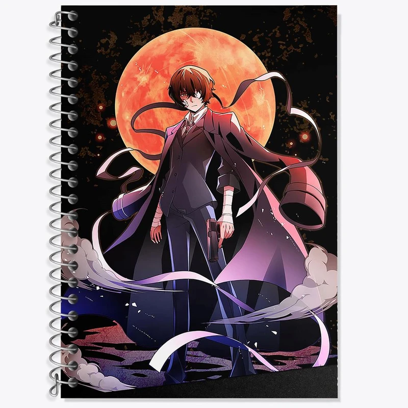 دفتر لغت 50 برگ خندالو مدل دازای سان انیمه سگ های ولگرد بانگو کد 15671