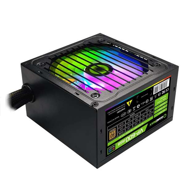 منبع تغذیه کامپیوتر گیم مکس مدل VP600 RGB-M