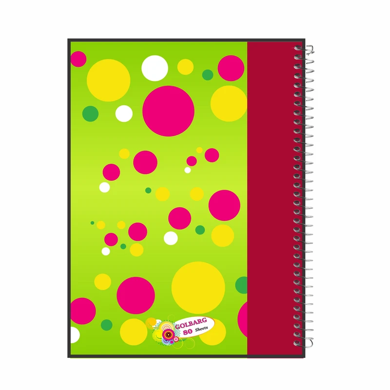 دفتر مشق 80 برگ گلبرگ طرح دبیرستانی کد 3055