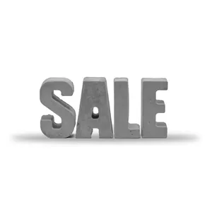 مجسمه بتنی طرح حروف مدل SALE مجموعه 4 عددی