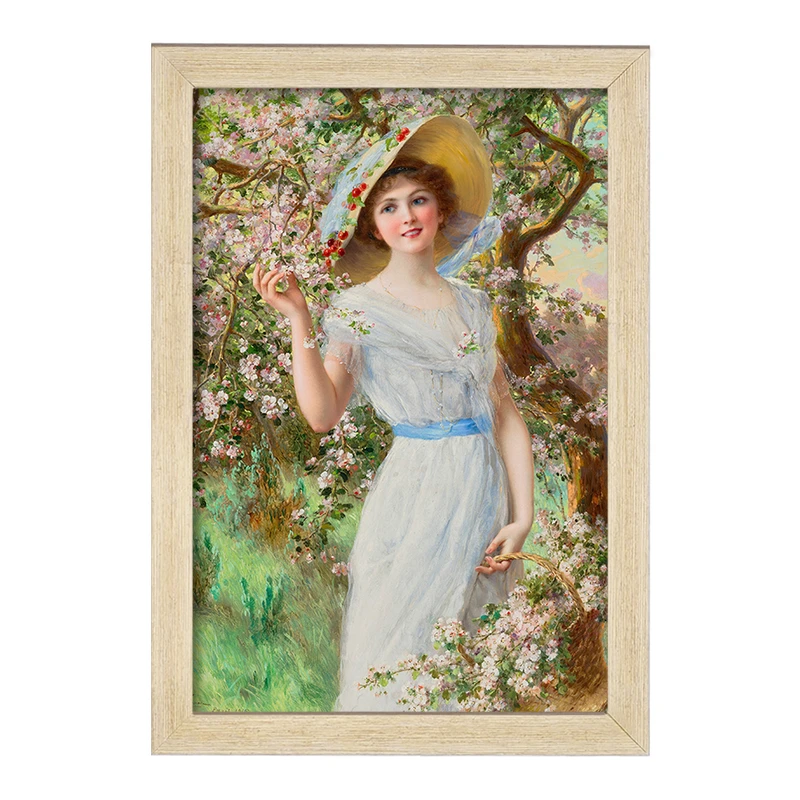 تابلو خندالو مدل نقاشی شکوفه گیلاس اثر امیلی ورنون کد F12217