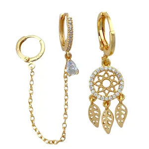 گوشواره زنانه وای اس ایکس مدل دریم کچر کد E4168 مجموعه 2 عددی