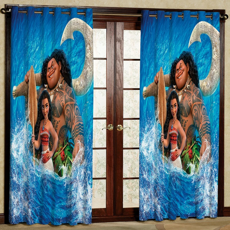 پرده مدل کارتون غارنشینان کد 2160 سایز 200x140 سانتی متر