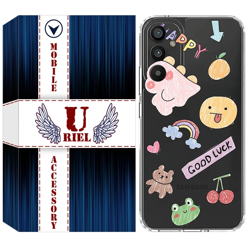 کاور یوریل مدل Clear کد 10 طرح نقاشی مناسب برای گوشی موبایل سامسونگ Galaxy A35 / A55