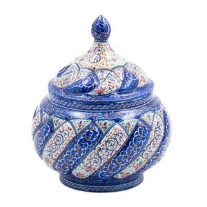 قندان میناکاری رستا طرح 5-17-102  ارتفاع 15 سانتی متر