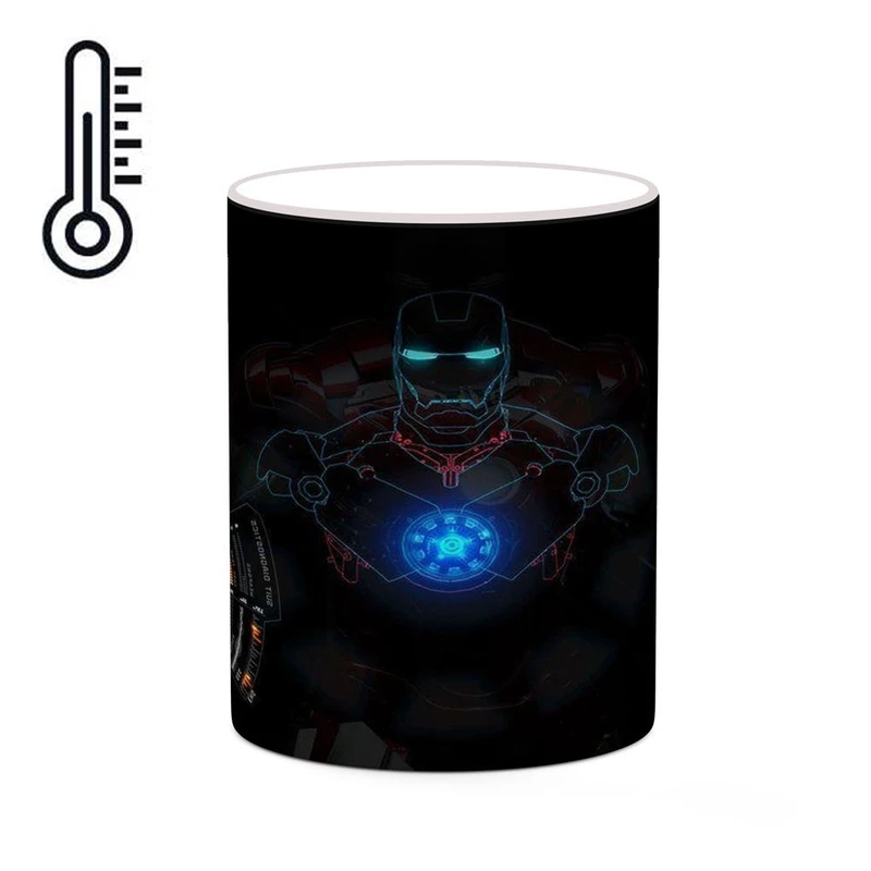 ماگ حرارتی کاکتی مدل مرد آهنی Iron Man کد mgh39127