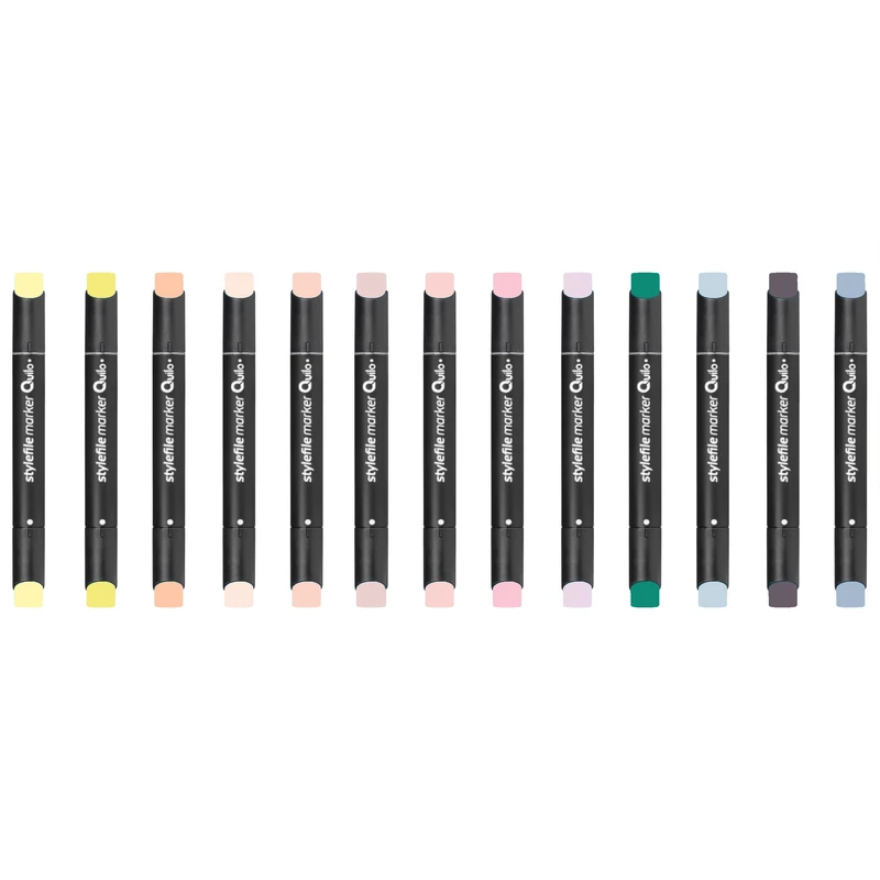 ماژیک راندو کوییلو مدل stylefile طیف پوست مجموعه 13 عددی