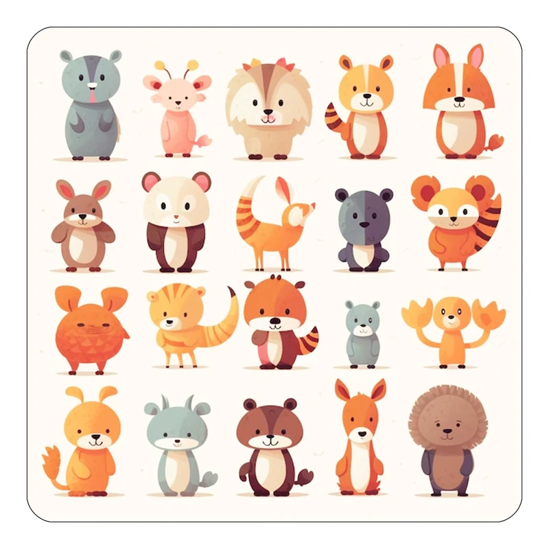 مگنت کاکتی طرح حیوانات کارتونی مدل mp27819