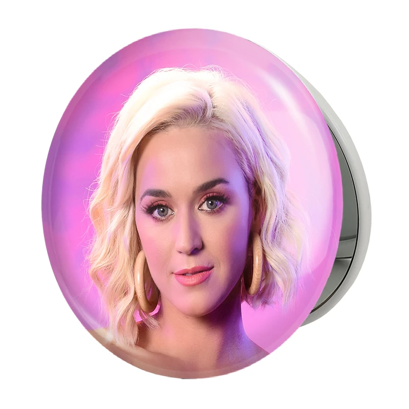 آینه جیبی خندالو طرح کیتی پری Katy Perry مدل تاشو کد 6446 