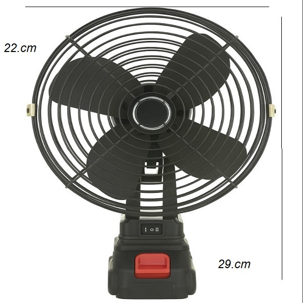 پنکه شارژی رومیزی مدل PRO_2026  ظرفیت 4000 میلی آمپر ساعت