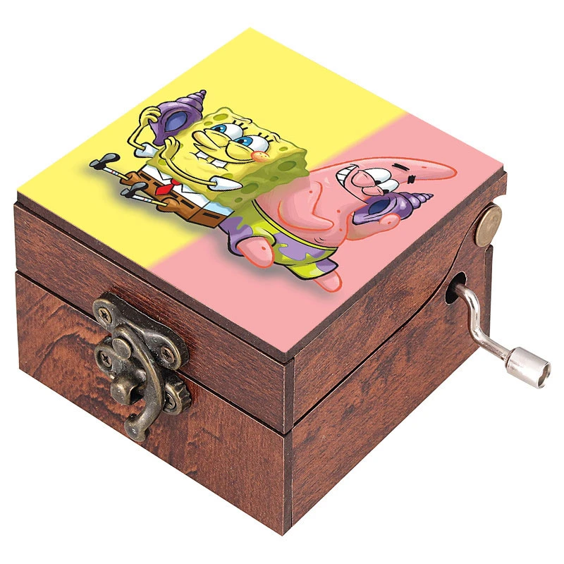 جعبه موزیکال مدل هندلی طرح باب اسفنجی و پاتریک کد 1032