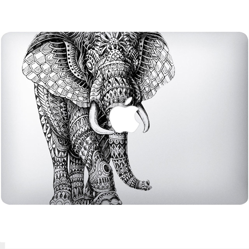 برچسب تزئینی ونسونی مدل Elephant Tumblr مناسب برای مک بوک