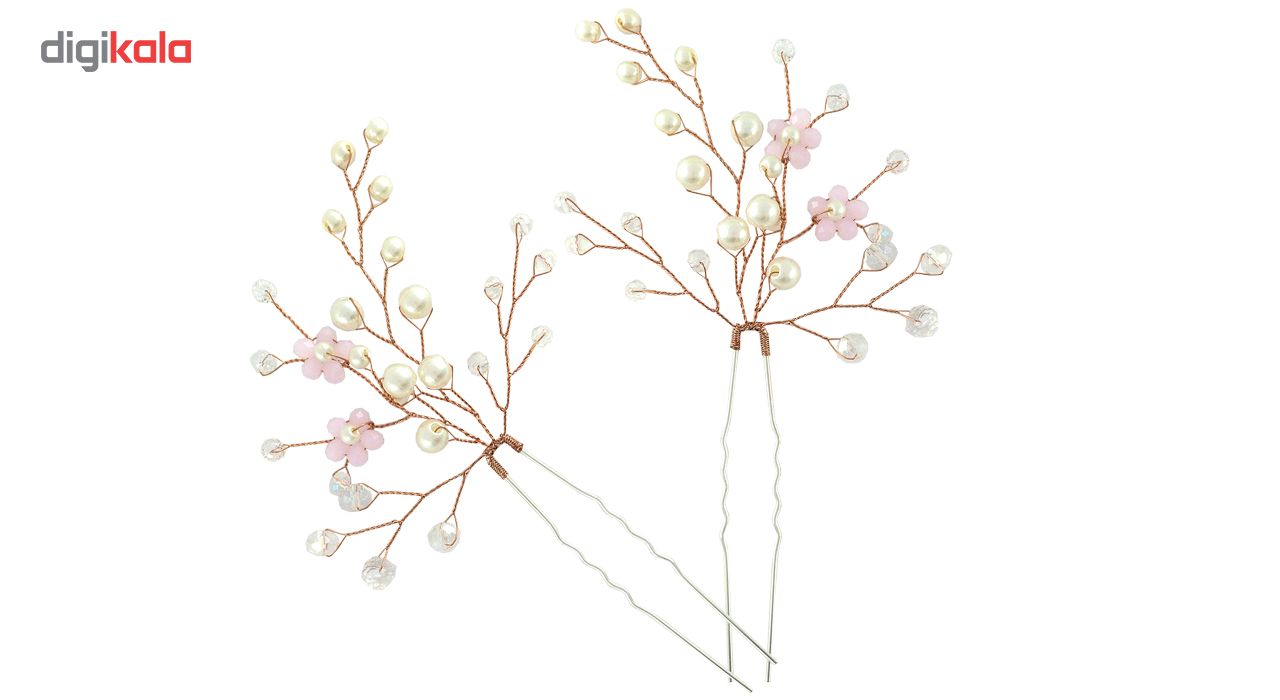 سنجاق مو دیهول مدل شکوفه گیلاس بسته 2 عددی -  - 2